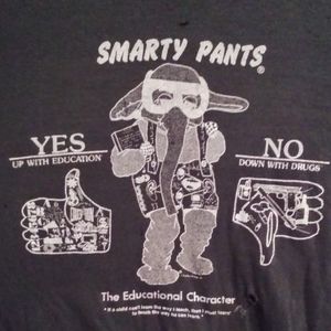 Vtg smarty pants down with drugs tshirt